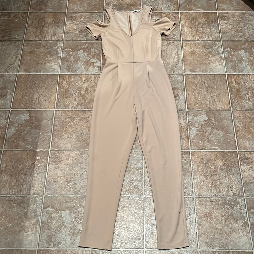 Charlotte Russe Cream Jumpsuit
